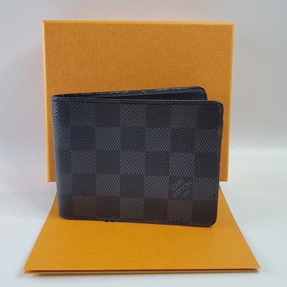 EUC LOUIS VUITTON Damier Graphite Bifold Wallet - Picture 1 of 12